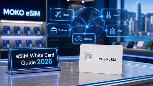 2026 eSIM 白卡是什麼？MOKO eSIM 400K 轉寫實體卡入門
