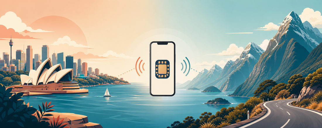 香港出發澳洲及紐西蘭 eSIM 與旅遊 SIM 選卡指南插圖