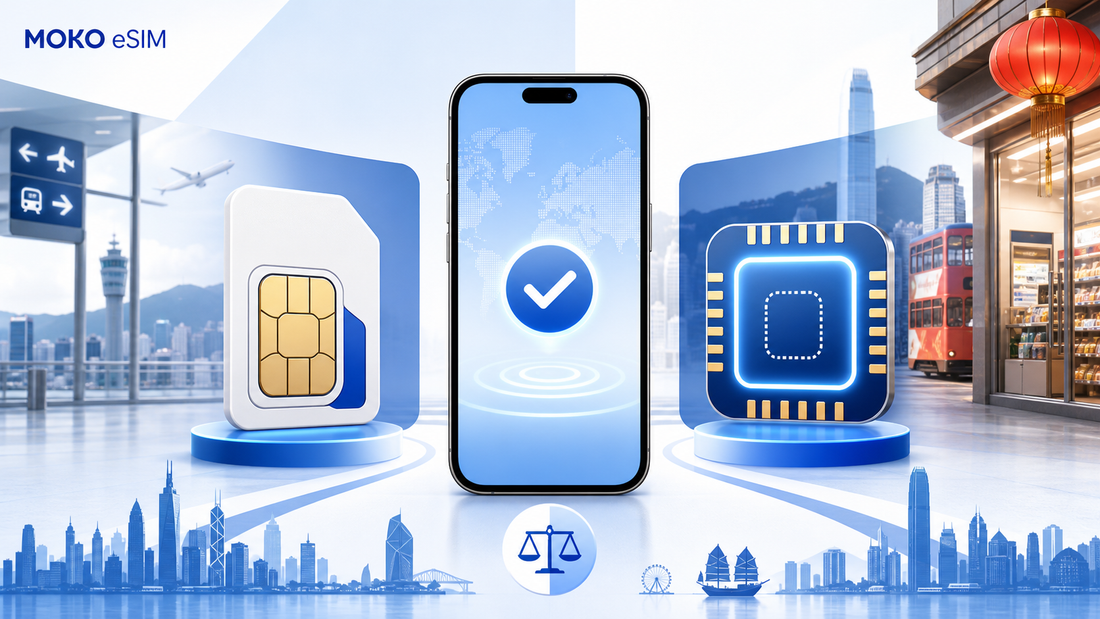 旅客電話卡和 eSIM 有什麼分別？訪港及短期上網選擇指南
