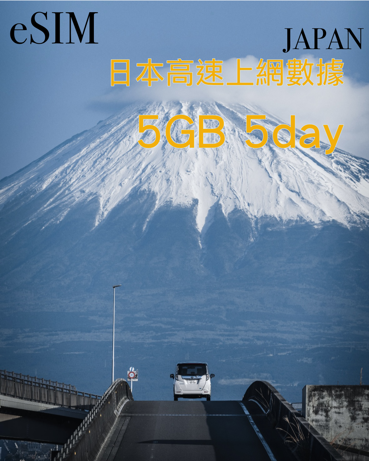 eSIM｜日本5GB 10GB高速上網數據30日