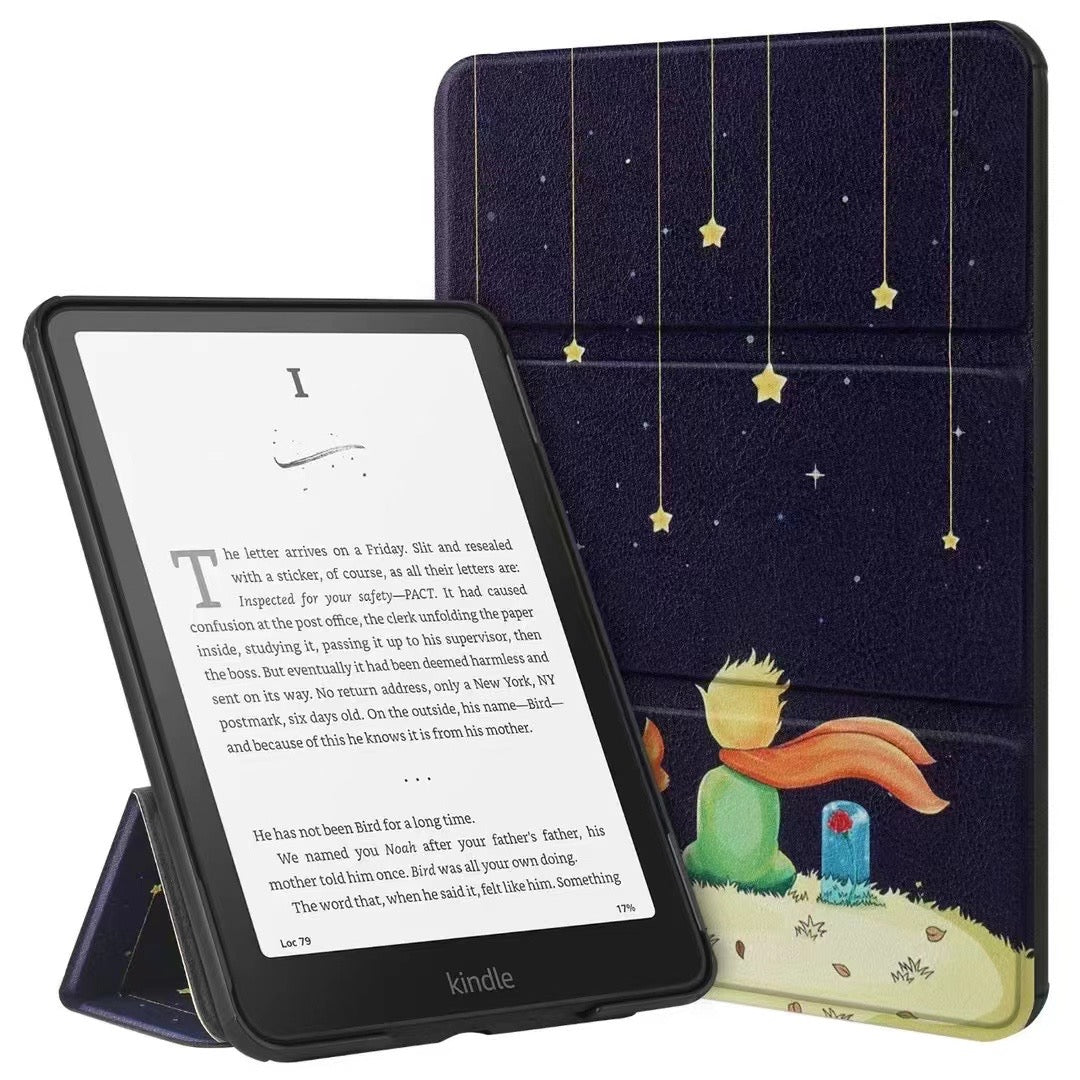 2024新款上市｜Kindle電子書保護套前支撐款：kindle paperwhite12 荧幕7寸｜2024款kindle 彩繪純色15色齊全